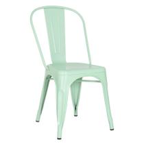 Cadeira Laráz Iron Tolix com design industrial - Verde Claro Cadeira Laráz Iron Tolix com design industrial - Verde Claro
