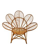 Cadeira leque adulto em vime rattan