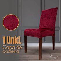 Cadeira Linha Premium Suede - Bordô Escuro