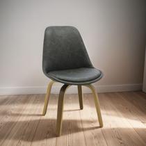Cadeira Lis Cinza em Tecido: Design Moderno para Sala de Jantar, Estar e Escritório.
