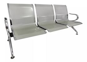 Cadeira Longarina Aeroporto Cromada 3 Lugares Cadeira Longarina Aeroporto Cromada 3 Lugares