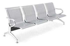 Cadeira Longarina Aeroporto Cromada 4 Lugares Cadeira Longarina Aeroporto Cromada 4 Lugares