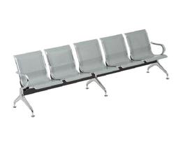 Cadeira longarina cinza 5 lugares para recepçao (5% OFF no Frete) - Bering
