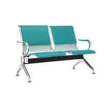 Cadeira Longarina Com Est Cromada 2 Lugares Colors Aqua Cadeira Longarina Com Est Cromada 2 Lugares Colors Aqua