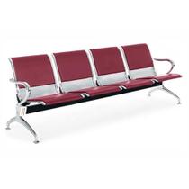 Cadeira Longarina Com Est Cromada 4 Lugares Colors