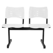 Cadeira Longarina Iso Turim 2 Lugares Branca