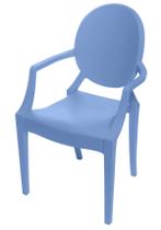 Cadeira Louis Ghost INFANTIL com Braco cor Azul - 53505