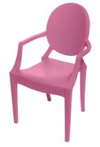 Cadeira Louis Ghost INFANTIL com Braco cor Rosa - 52521
