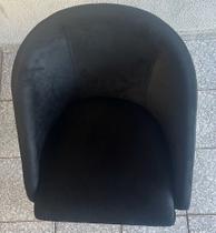 Cadeira Lua Decorativa Luxo Poltrona para Sala de Estar, Quarto Bebê, Quarto, Decorações (Preto) - Jrc Móveis