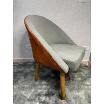 Cadeira Lua Luxo Impactus, Cor Cinza Tecido Boucle/material sintético Caramelo.Jantar, Penteadeira, Recepção, Salão, Escritório. Cadeira Lua Luxo Impactus, Cor Cinza Tecido Boucle/material sintético Caramelo.Jantar, Penteadeira, Recepção, Salão, Escritório.