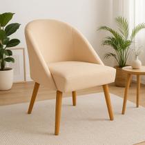 Cadeira Lua Veludo Confortável Recepção Penteadeira Sala de Jantar Escritório