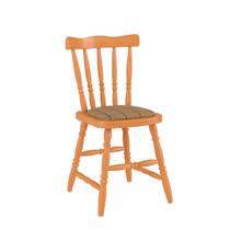 Cadeira Madeira Maçica Daiana Estofada Natural Acetinado Piratini