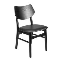 Cadeira Madeira Maciça e PVC Edna