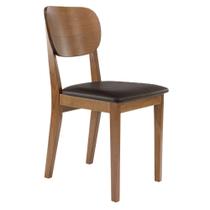 Cadeira Madeira Tramontina Bahia Tauarí Amêndoa Estofado Café Cadeira Madeira Tramontina Bahia Tauarí Amêndoa Estofado Café