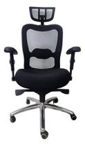Cadeira Madri Presidente Ref 5904011 BELLA CHAIR Cadeira de Escritório Giratória Tela Mesh Mecanismo Sistema Relax apoio de cabeça e apoio lombar Cadeira Madri Presidente Ref 5904011 BELLA CHAIR Cadeira de Escritório Giratória Tela Mesh Mecanismo Sistema Relax apoio de cabeça e apoio lombar