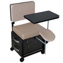 Cadeira Manicure Cirandinha Evolux Rose Armário Preto Cadeira Manicure Cirandinha Evolux Rose Armário Preto