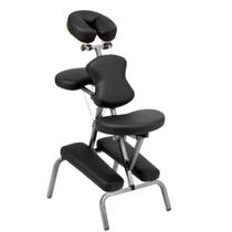 Cadeira Massagem Portatil Com Bolsa Shiatsu Quick Massage Cor Preto