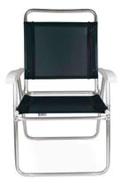 Cadeira Master Até 100 Kg Alumínio Plus Preta Mor 2152