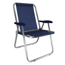 Cadeira Max Alumínio Oversize Praia Reforçada Até 140Kg Zaka