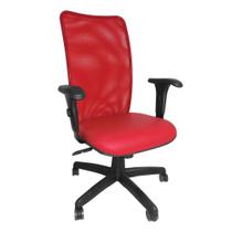 Cadeira Maya Presidente Giratória Tela Mesh Reclinavel Braço Regulavel material ecológico Escritório Vermelha Cadeira Maya Presidente Giratória Tela Mesh Reclinavel Braço Regulavel material ecológico Escritório Vermelha