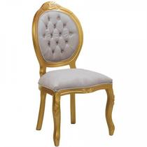 Cadeira Medalhão Entalhada Sem Braço - Tommy Design