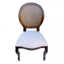 Cadeira Medalhão Sem Braço com Palha - Tommy Design