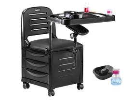 Cadeira Mesa Manicure Cirandinha Veneza Preta - Dompel
