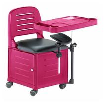 Cadeira Mesa Manicure Cirandinha Veneza Rosa - Dompel