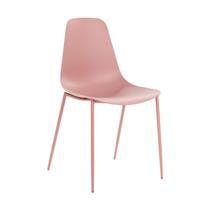 Cadeira Miami Rosê Polipropileno e Aço 89x48x50cm Fratini