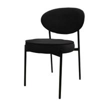 Cadeira Milano Aço Preto - Preto