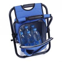 Cadeira Mochila Bolsa Semi Termica 2 Em 1 Banco Banqueta Portatil Pesca Praia Pescaria Camping Acampamento Conserva Alimentos Bebidas Fruta