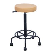 Cadeira Mocho Alto Caramelo Estética Giratória maca sem encosto altura maxima 79cm Cadeira Mocho Alto Caramelo Estética Giratória maca sem encosto altura maxima 79cm