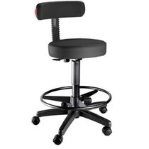 Cadeira Mocho Alto Com Encosto Slim Preto / Renaflex Cadeira Mocho Alto Com Encosto Slim Preto / Renaflex