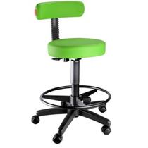 Cadeira Mocho Alto Com Encosto Slim Verde / Renaflex