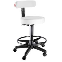 Cadeira Mocho Alto Estética, Fisioterapia, Odontologia Branco Slim Cadeira Brasil CB 1542