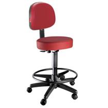 Cadeira Mocho Alto Vermelho Clínicas,Estética,Odont/Renaflex