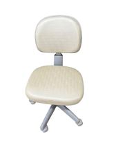Cadeira Mocho Bege Ergonômica Profissional Rosa Encosto Regulável Base Ferro Dentista Podologia Manicure Estética