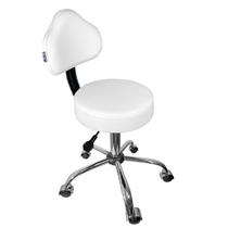 Cadeira Mocho Branco Base Cromada - ULTRA Móveis Cadeira Mocho Branco Base Cromada - ULTRA Móveis