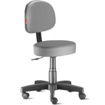 Cadeira Mocho C/ Encosto Giratório Estética Massagista e Tatuador, varias cores direto da Fábrica Renaflex
