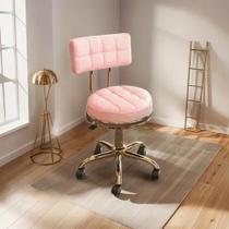 Cadeira Mocho Dourado Gold Ouro Estética Tatoo Clinica Salão