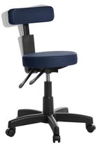 Cadeira Mocho Ergonômica Estética Clinica Rv Cor Azul Escuro