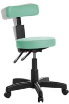 Cadeira Mocho Ergonômica Estética Clinica RV Turquesa