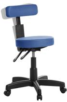 Cadeira Mocho Ergonômica Estética Dentista RV Azul