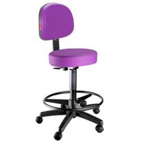 Cadeira Mocho Estética Alto Secretária / ROXO - Mix Moveis