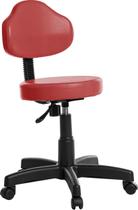 Cadeira Mocho Estética Clinica Plus Rce Vermelho