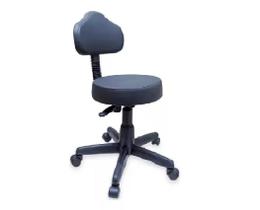 Cadeira Mocho Giratória Encosto Verona Preto