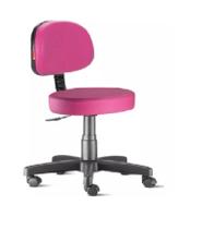 Cadeira Mocho Giratório Regulavel Corano Pink