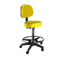 Cadeira Mocho Nice Alto Giratório Estética Massagista e Tatuador varias cores direto da Fábrica - Barão das Cadeiras