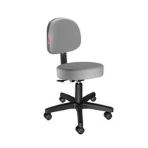 Cadeira Mocho Nice C/ Encosto Giratório Laranja Estética Massagista e Tatuador, varias cores - NoBrand