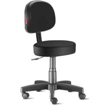 Cadeira Mocho Nice Preto com Regulagem de Altura